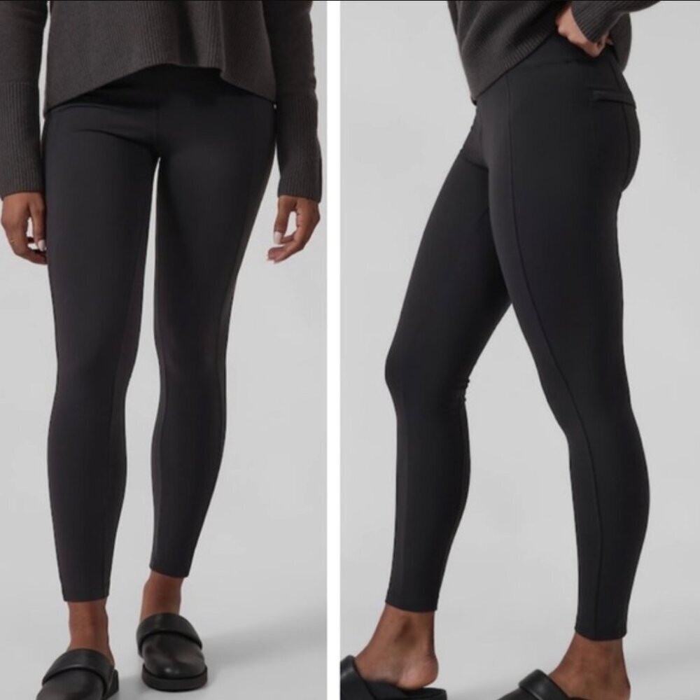Athleta Delancey High Rise Tight Leggings in Black, size Large